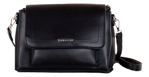 Imagen 4 de 5 de Cartera Bandolera Mujer Cuero Sintetico Barbara Bags Negra