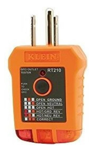 Probador De Receptáculo Gfci Klein Tools Rt210