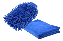 Comprar Kit Toalha Secagem + Luva Microfibra Limpeza Automotiva Casa