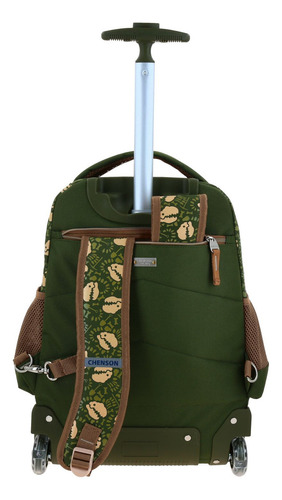 Mochila Grande Con Ruedas Chenson Dino Sagaz