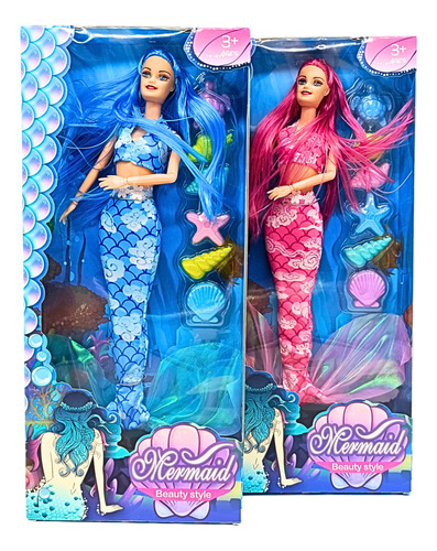 Muñeca Sirena Articulada- Okidoki