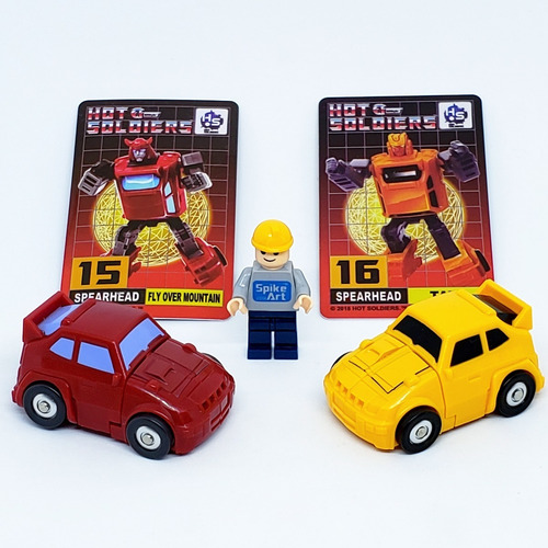 Transformers Hot Soldiers H.s15 & H.s.16 Mini Autos Dx Set