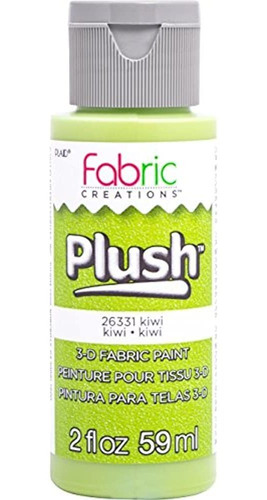 Fabric Creations 3-d Plush Fabric Paint, 2 Oz, Kiwi