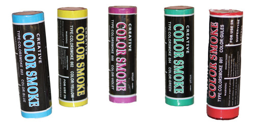 3 Bomba Humo Colores 1 Minuto Sin Fuego Fiesta Mayoreo Color