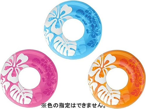 Flotador Inflable De Dona Naranja Flores Niñas Intex 59251 Morado