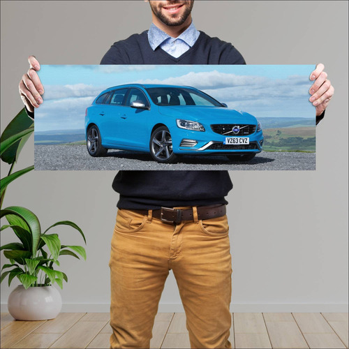 Cuadro 30x80cm Auto 2013 Volvo V60 R Design Uk 3 410