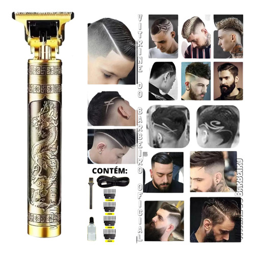 Máquina De Acabamento Cabelo Barba S/fio Bivolt Frete Grátis