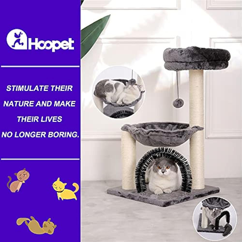Árbol Para Gatos Hoopet, Torre Para Gatos De 27.8 Pulgadas P