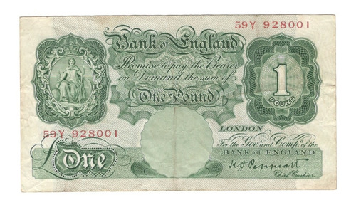 Billete Inglaterra 1 Libra (1934-1939) Gran Bretaña 