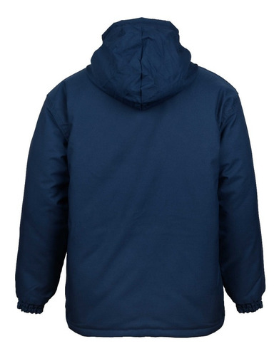 Campera Parka Empresa Azul Impermeable Interior Matelaseado
