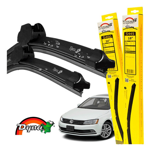 Kit Limpador Parabrisas Vw Jetta 2011 A 2018 Dyna Original