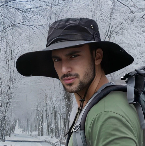 . Gorra De Pescador Con Protector Solar Y Sombrero De Ala