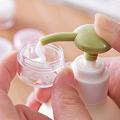 Contenedor De Muestra De Plástico Transparente Mini Botella