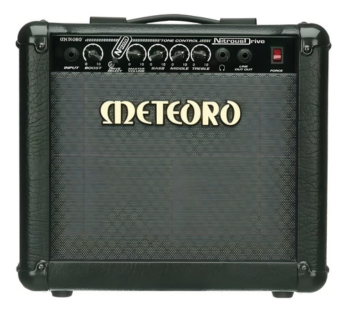 Amplificador Meteoro Nitrous Drive 15 Transistor para guitarra de 15W cor preto