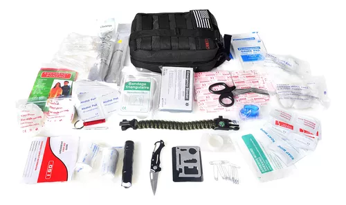 Kit de supervivencia de emergencia de 238 piezas y kit de primeros