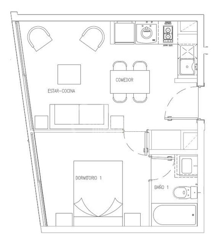 Departamento En Venta De 1 Dorm. En Ñuñoa