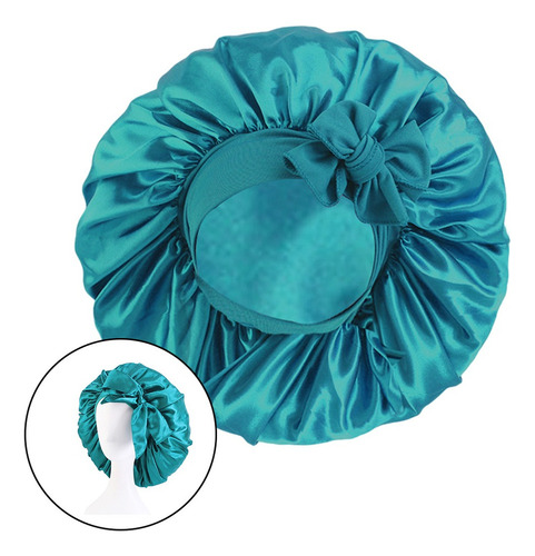 - Gorro De Dormir De Noche De Satén De Seda Para Mujer
