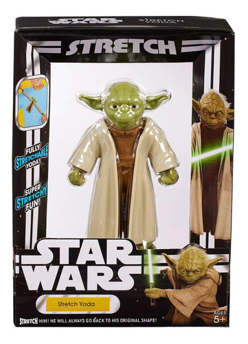 Stretch Boneco Yoda Star Wars Elástico 12cm 3653 Sunny