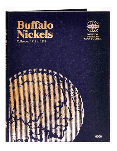 19131938buffalo Nickels Utilizar Whitman Series No 9008moned