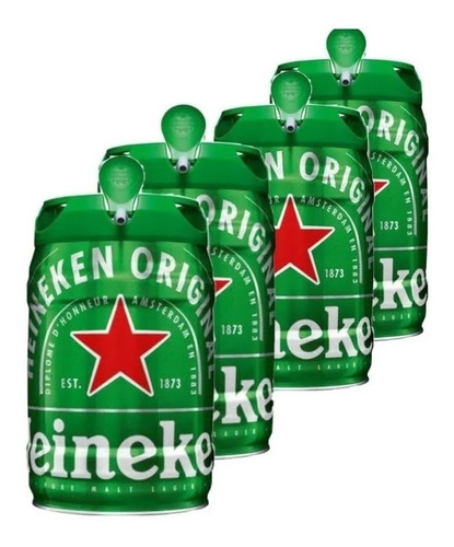 4 Barris Chopp Heineken 5 Festa Litros Cheio