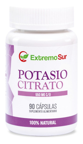 Potasio Citrato 550mg 90 Cápsulas