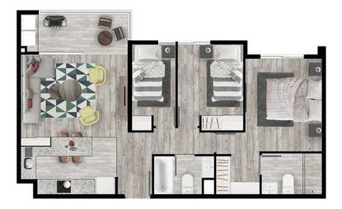 Acogedor Y Luminoso Y Moderno Depto 3 D 2 B (73512)