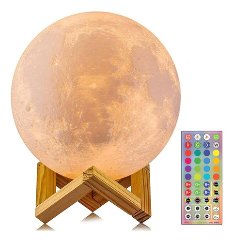 Lámpara De Luna 128 Colores Regalos Para Niños Y Adolescente Color De La Estructura Color De La Pantalla