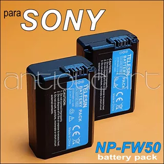 A64 2x Baterias Np-fw50 Camaras Sony A7 A6500 A6400 Nex5-3
