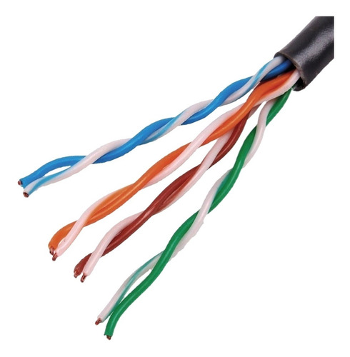 Imagen 4 de 6 de Bobina Rollo Cable Red Utp Cat 5e 100 Mts Glc Exterior Int