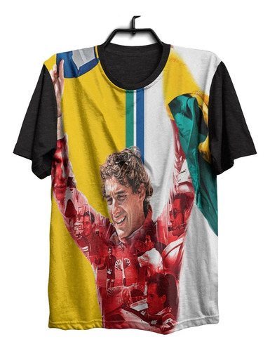Camiseta Camisa Ayrton Senna Formula 1 Ídolo Brasil 691 .