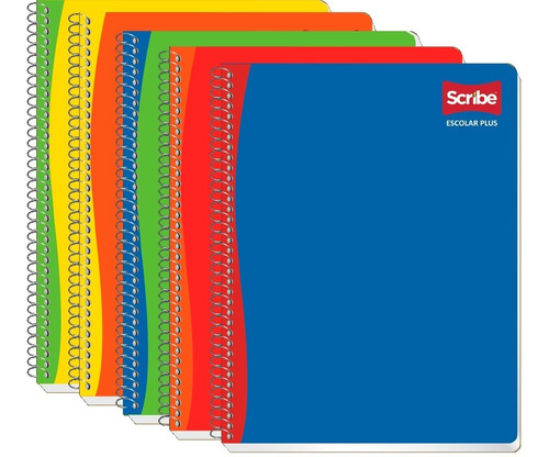 5 Cuadernos Scribe Profesional 100 Hojas Libreta De Espiral