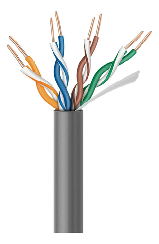 Cable Utp Cat5e, 100% Cobre 4 Pares Trenzados Calibre 24 Awg