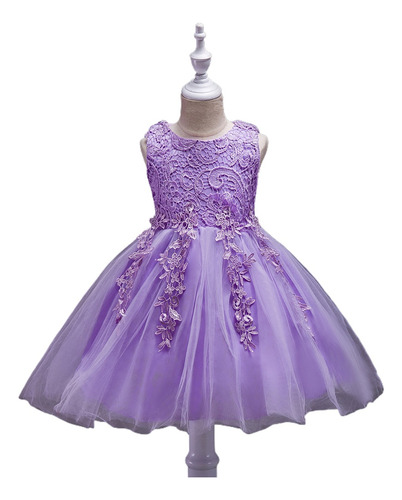 Princess Mesh Tutu Dress Lace Sleeveless Dress