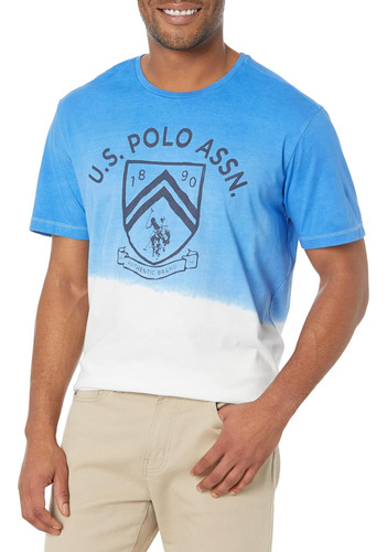 Ee. Uu. Asociación De Polo. Polera Con Estampado Teñido Po