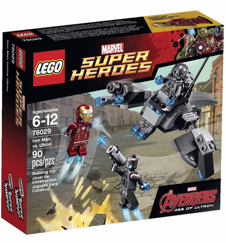 Lego Super Heroes 76029 Iron Man Vs Ultron 90 Piezas Origina