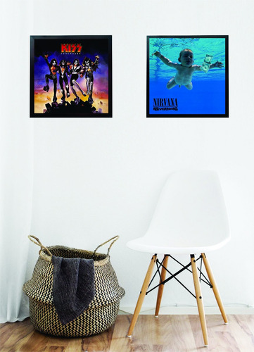 Quadro Pink Floyd Lp Meddle Quadro Capa De Disco De Vinil