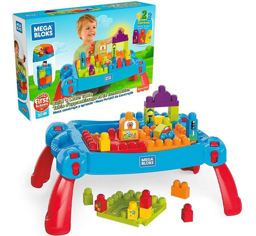 Blocos De Encaixe - Mega Blocks Mesa Portátil De Construção