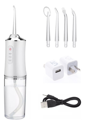 Irrigador Bucal Ducha Dental Oral Waterpi B60 Usb 4 Picos