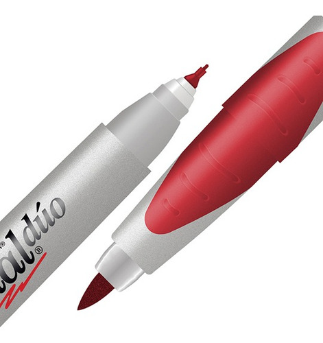 Marcador Permanente Azor Signal Duo 3300ro Rojo Caja C/12pzs