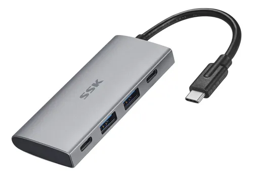 Ssk Hub Usb C De 10 Gbps, Adaptador Multipuerto 4 En 1 Super