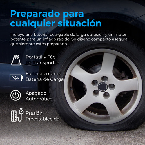Compresor De Aire Electrico Autosky Para Todo Tipo De Llanta