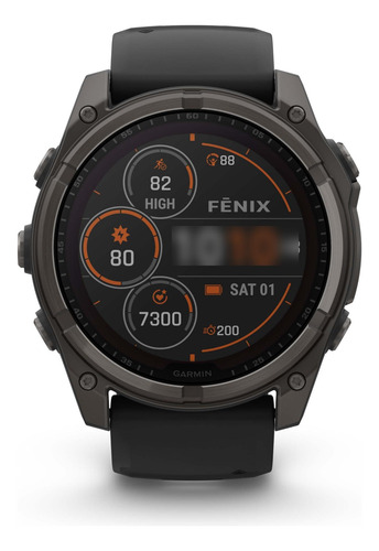 Garmin Fenix 8 51mm Solar Sapphire Smartwatch Gris Carbono M