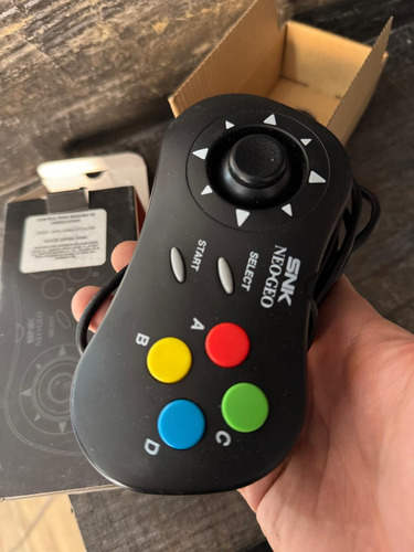 Control Mini Neo Geo Original Color Negro (Usado)