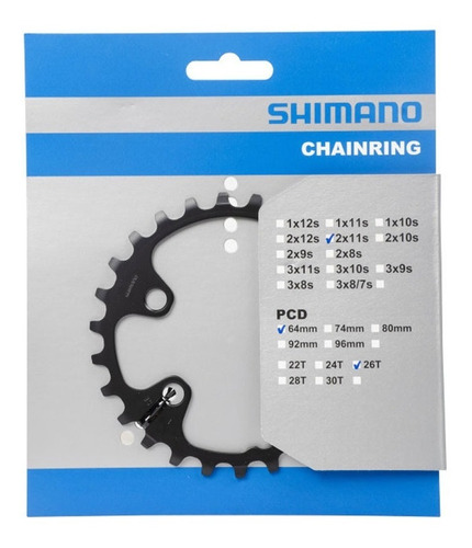 Engrenagem Shimano Deore Fc-m5100 26d Para 36/26d 1262357