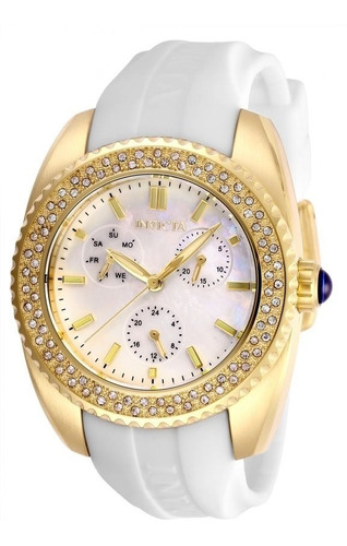 Invicta - Reloj 28488 Angel White Silicone Band Para Mujer