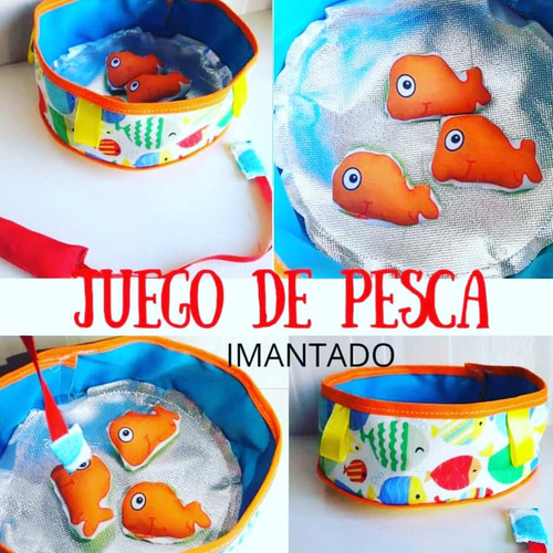 Pecera De Tela Con Pececitos Magnéticos Para Bebes
