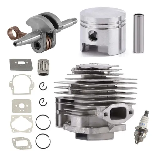 Kit Cilindro Pistão + Virabrequim P Roçadeira Kawashima 43cc