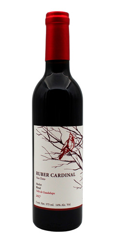 Vino Tinto Ruber Cardinal Merlot Blend 375 Ml