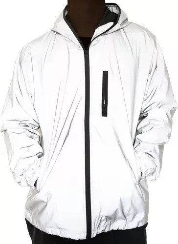 Chaqueta Rompevientos Reflectante Impermeable Para Hombre