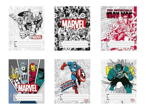 Separadores Mooving N°3 Pack X6 Unidades Marvel Avengers